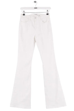 Jean bootcut Frame Blanc en Coton, taille S - Seconde Main