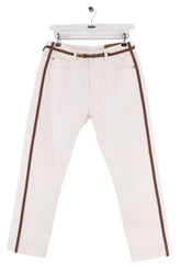 Jean slim Burberry Beige en Coton, taille M - Seconde Main