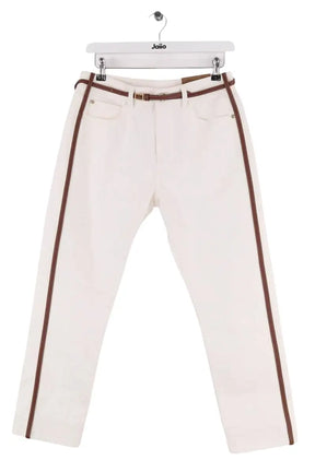 Jean slim Burberry Beige en Coton, taille M - Seconde Main