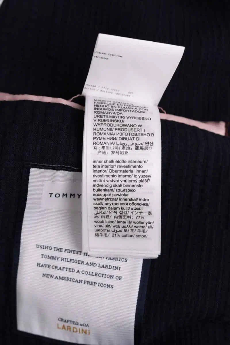 Veste Tommy Hilfiger Marine en Laine