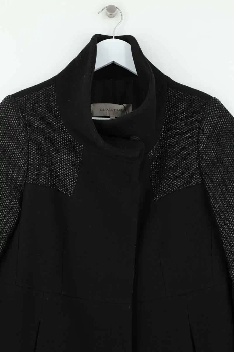 Manteau Gerard Darel Noir en Laine