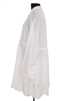 Robe Chloé Blanc en Coton