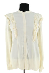 Blouse Modetrotter Ecru en Viscose, taille XS - Seconde Main