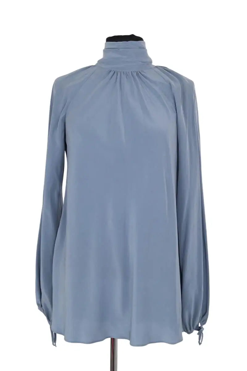 Blouse Sportmax Bleu en Soie, taille XS - Seconde Main