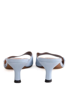 Talons Maje Bleu en Cuir