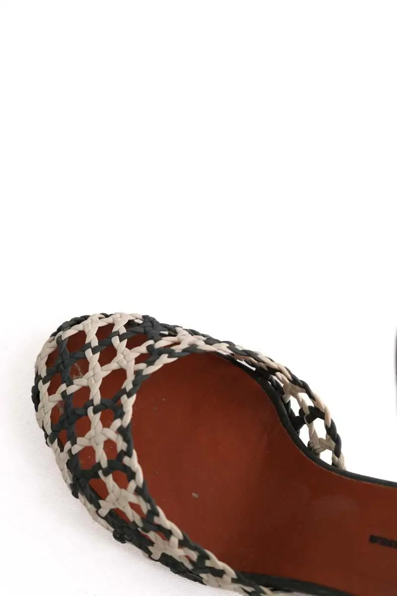 Talons Michel Vivien Vert en Cuir