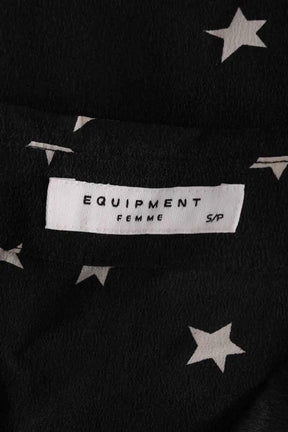 Chemise Equipment Noir en Soie