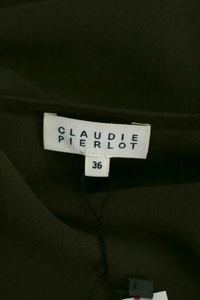 Blouse Claudie Pierlot Kaki en Synthétique
