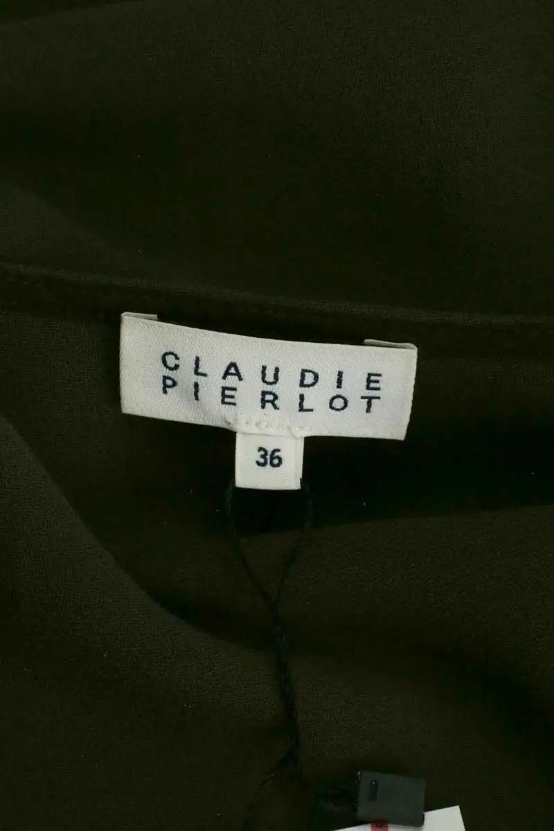 Blouse Claudie Pierlot Kaki en Synthétique