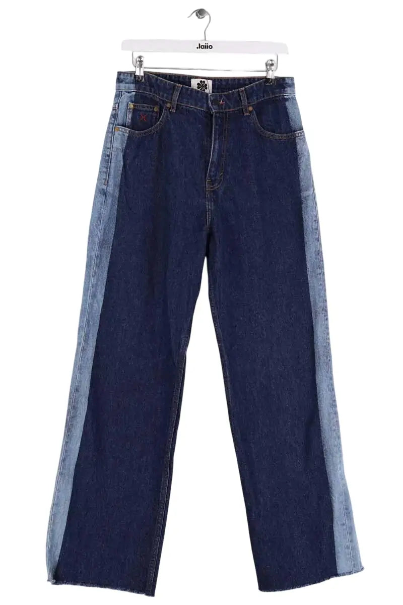 Jean droit Ladl Bleu en Coton, taille M - Seconde Main