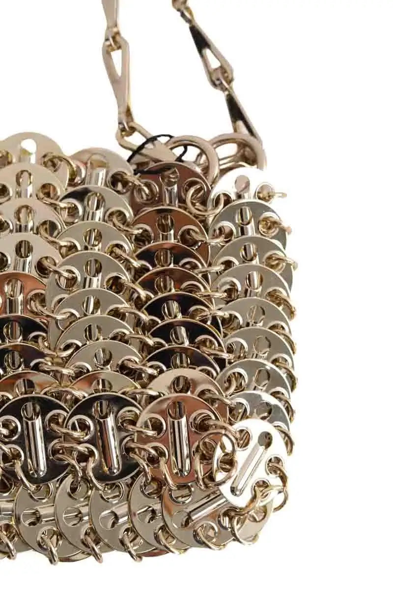 Mini sac Paco Rabanne Nano 1969 Doré en Métal