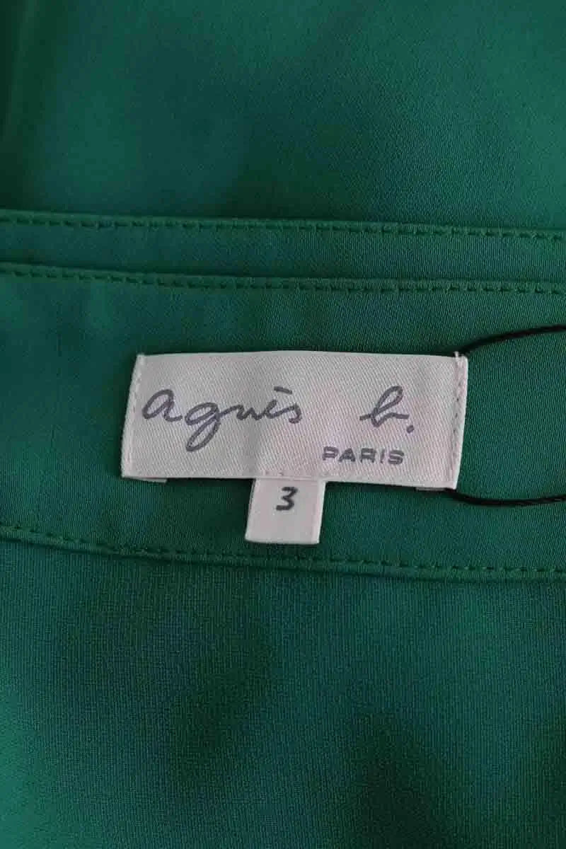 Robe Agnès B. Vert en Synthétique