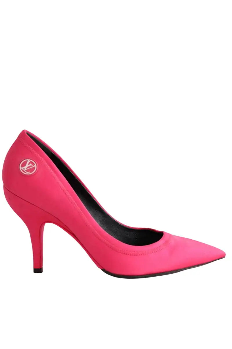 Talons Louis Vuitton Rose en Tissu, taille 39 - Seconde Main