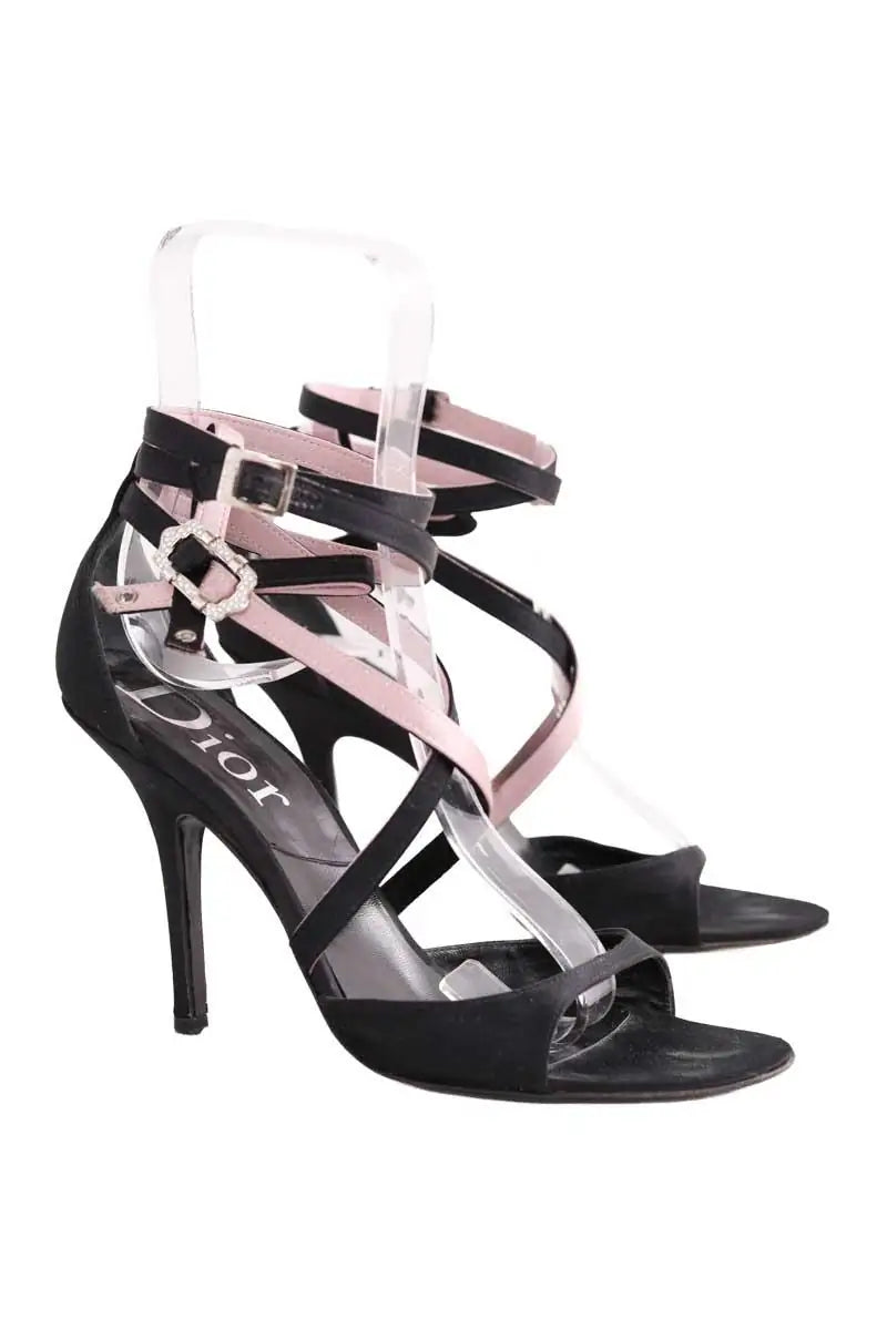 Talons Dior Noir en Cuir
