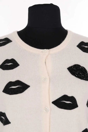 Cardigan Eric Bompard Ecru en Cachemire