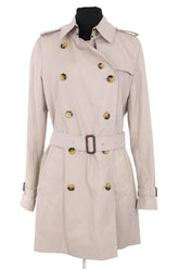 Trench-coat Burberry Gris en Synthétique, taille M - Seconde Main