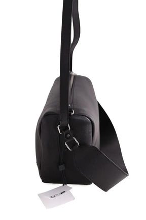 Sac porté épaule Courrèges Three Sixty Medium Noir en Cuir