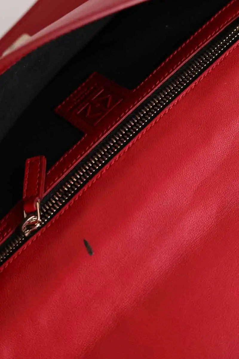 Pochette Tomasini Rouge en Cuir