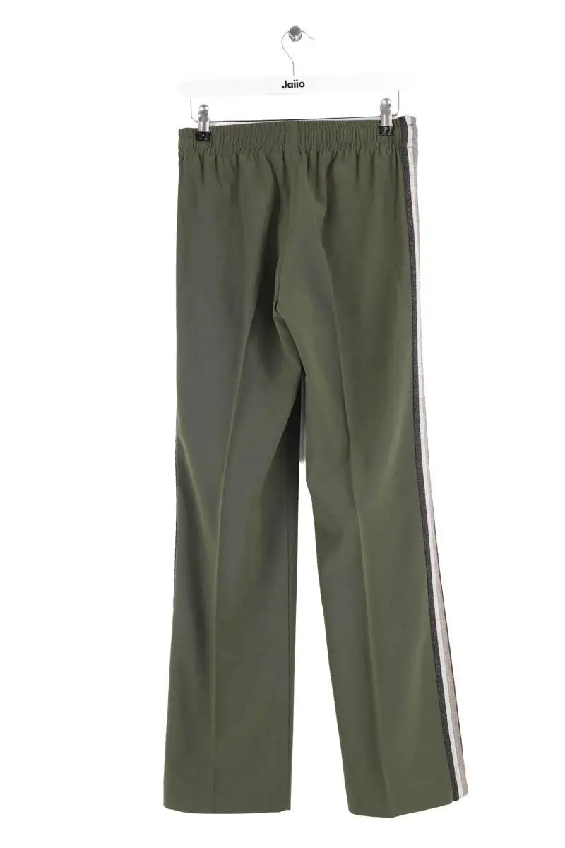 Pantalon droit Zadig & Voltaire Kaki en Synthétique