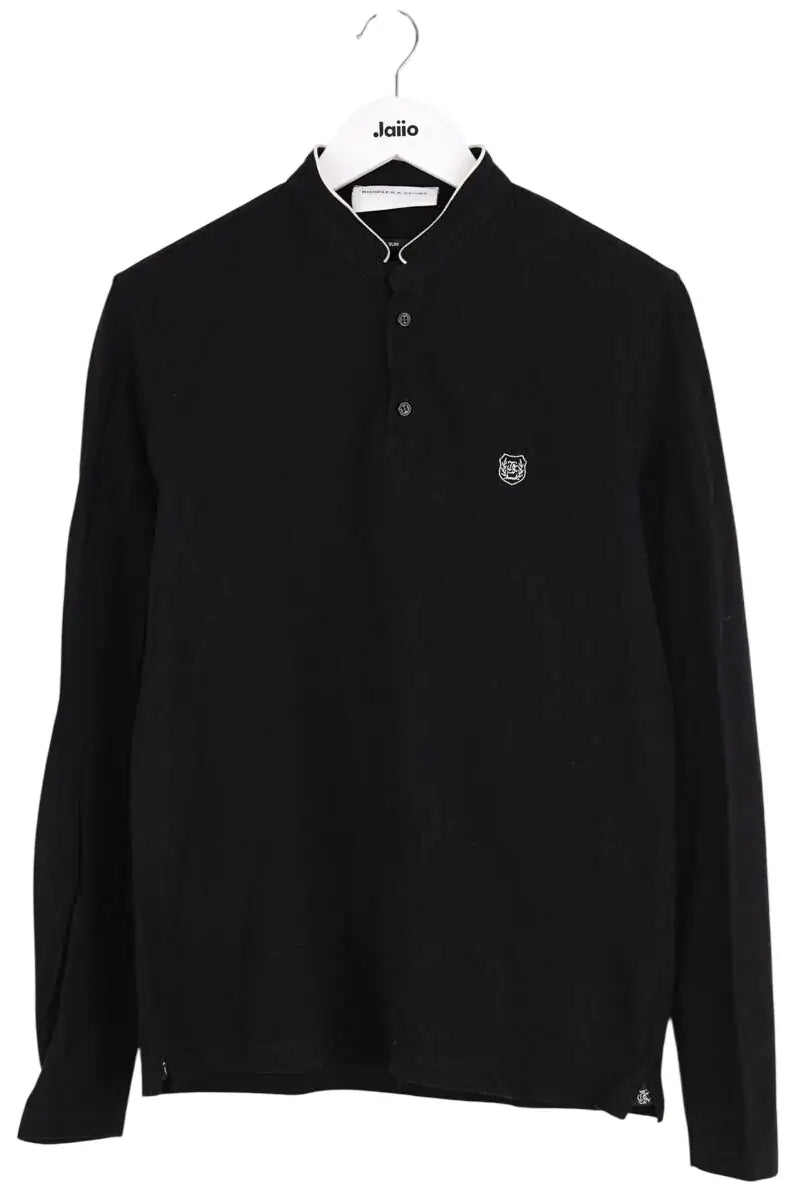 Polo The Kooples Noir en Coton, taille S - Seconde Main