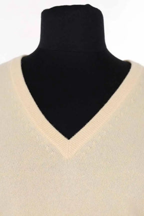 Pull Eric Bompard Jaune en Cachemire
