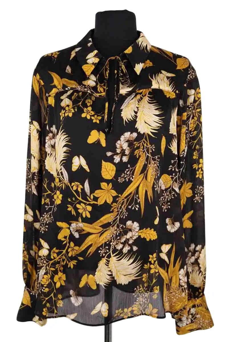 Blouse Tara Jarmon Noir en Synthétique, taille XXL - Seconde Main