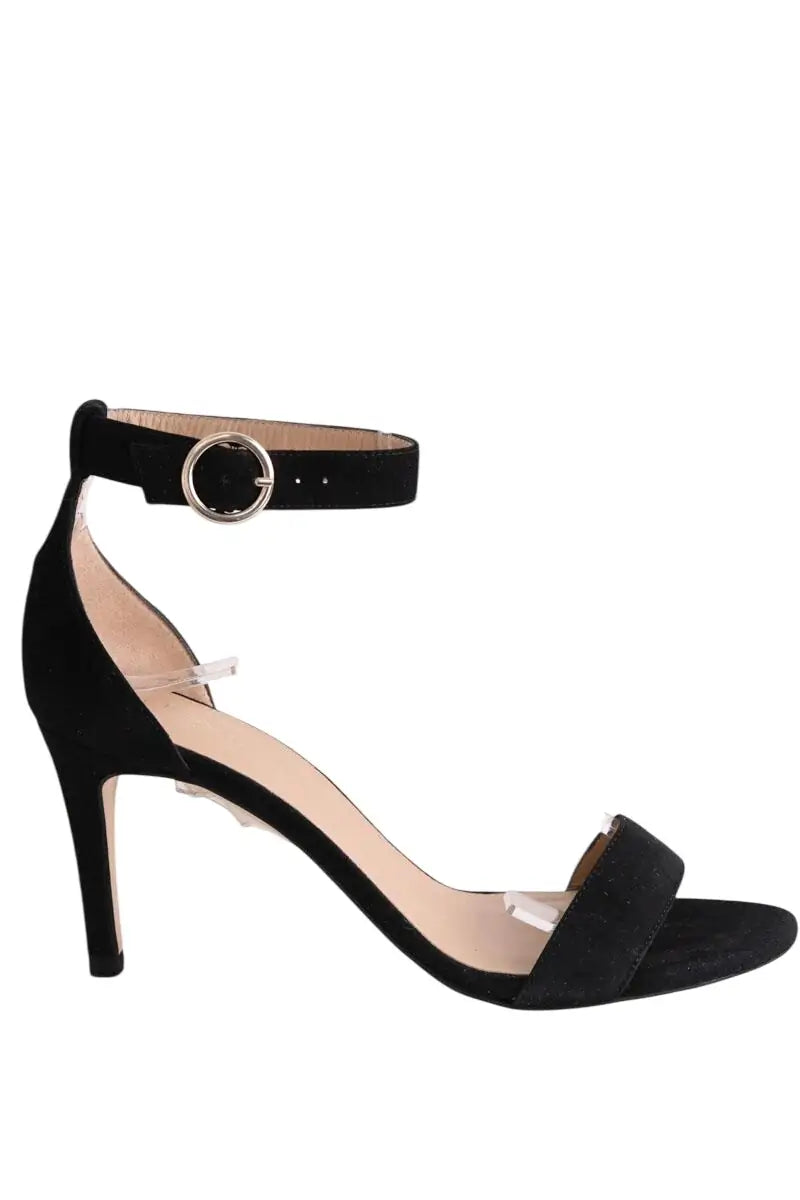 Sandales LK Bennett Fern Noir en Daim, taille 39 - Seconde Main