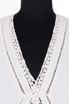 Blouse Maje Blanc en Synthétique