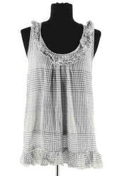 Top sans manche Paul & Joe Blanc en Coton, taille S - Seconde Main