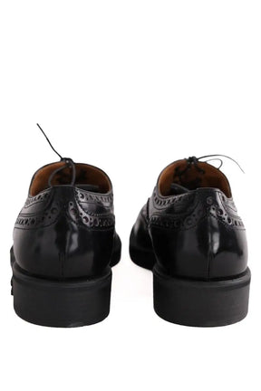 Chaussures à lacets Miu Miu Noir en Cuir
