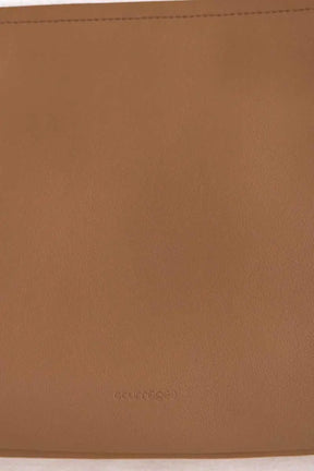 Sac porté épaule Courrèges Cuff Camel en Cuir