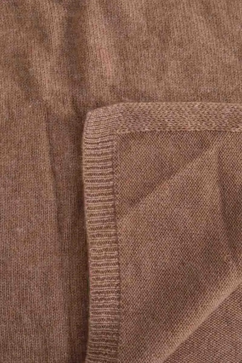 Écharpe Eric Bompard Camel en Cachemire