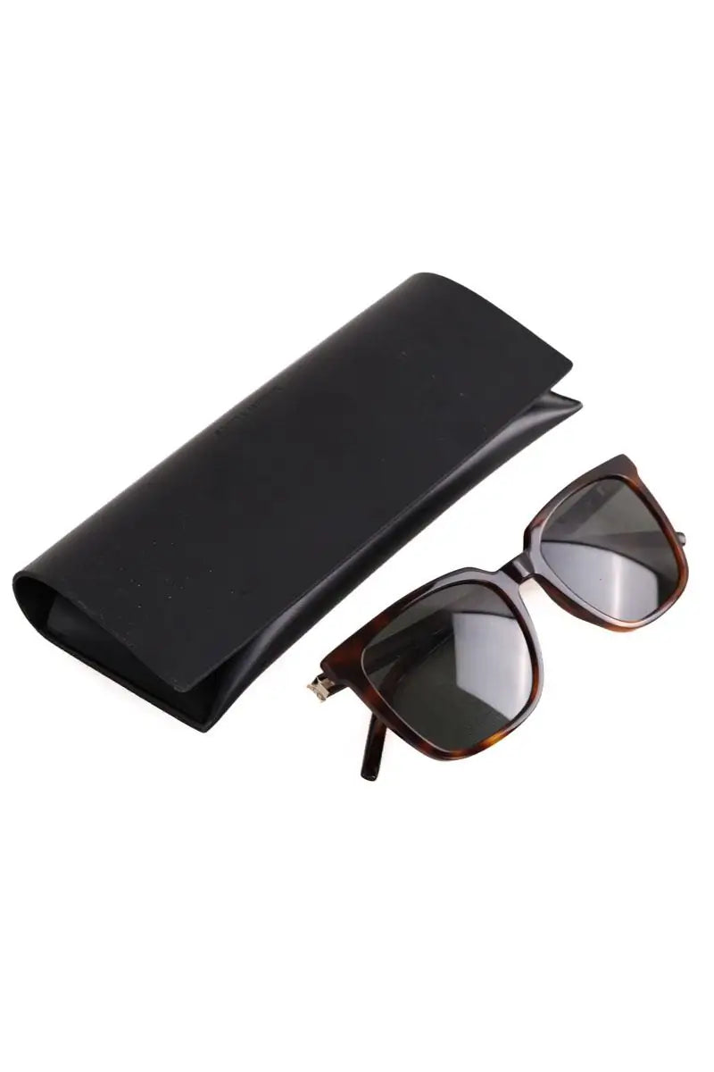Lunettes de soleil Saint Laurent Marron en Plastique