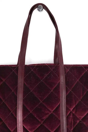 Cabas Vanessa Bruno Bordeaux en Tissu