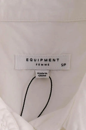 Chemise Equipment Blanc en Coton