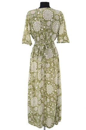 Robe Maison Hotel Vert en Viscose