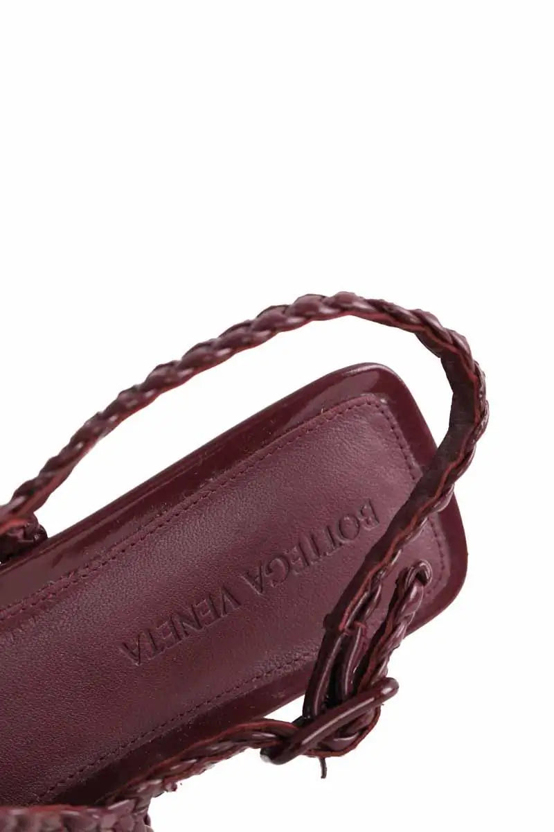 Mules Bottega Veneta Bordeaux en Cuir