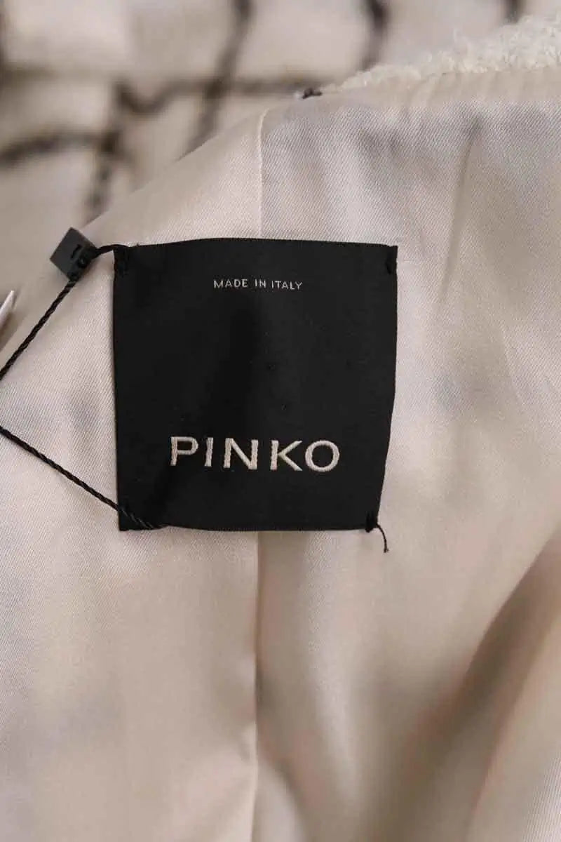 Manteau Pinko Blanc en Synthétique