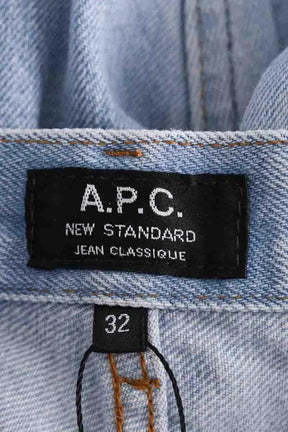 Jean droit APC Bleu en Coton