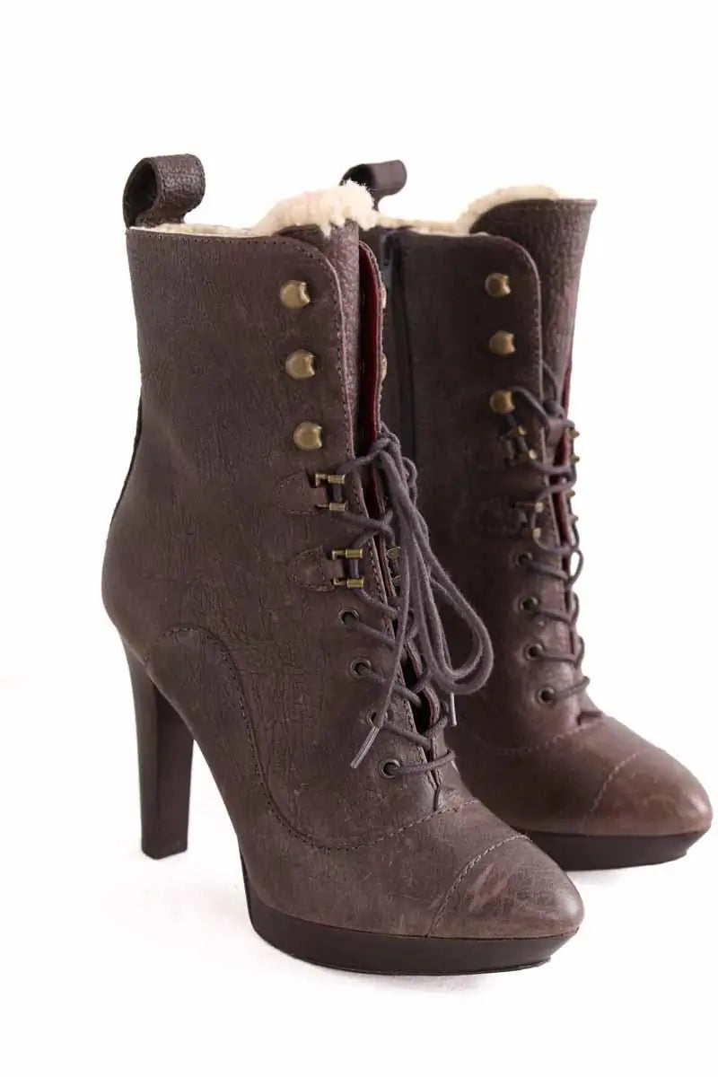 Boots Kenzo Marron en Cuir