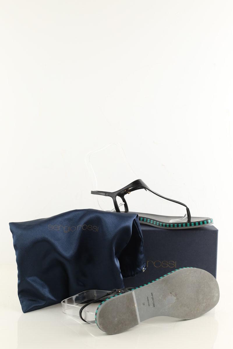 Tongs Sergio Rossi  Noir