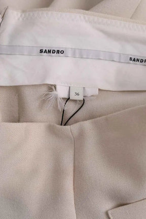 Pantalon Sandro Beige en Laine