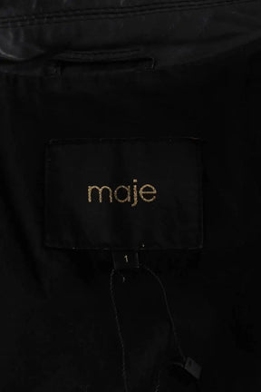 Veste Maje Noir en Cuir