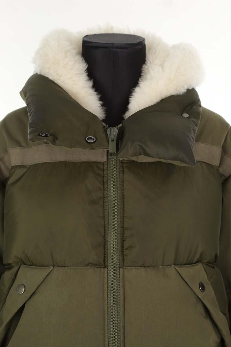 Manteau Yves Salomon  Kaki