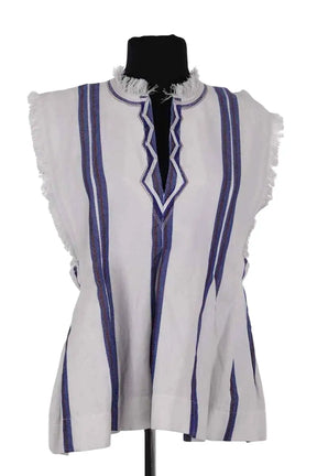 Top sans manche Isabel Marant Étoile Blanc en Coton, taille L - Seconde Main