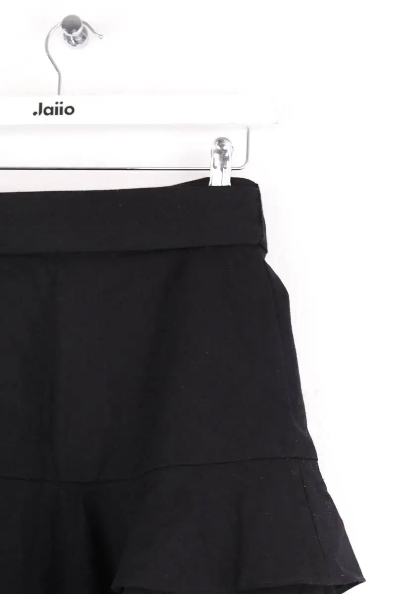 Mini jupe Maje Noir en Laine