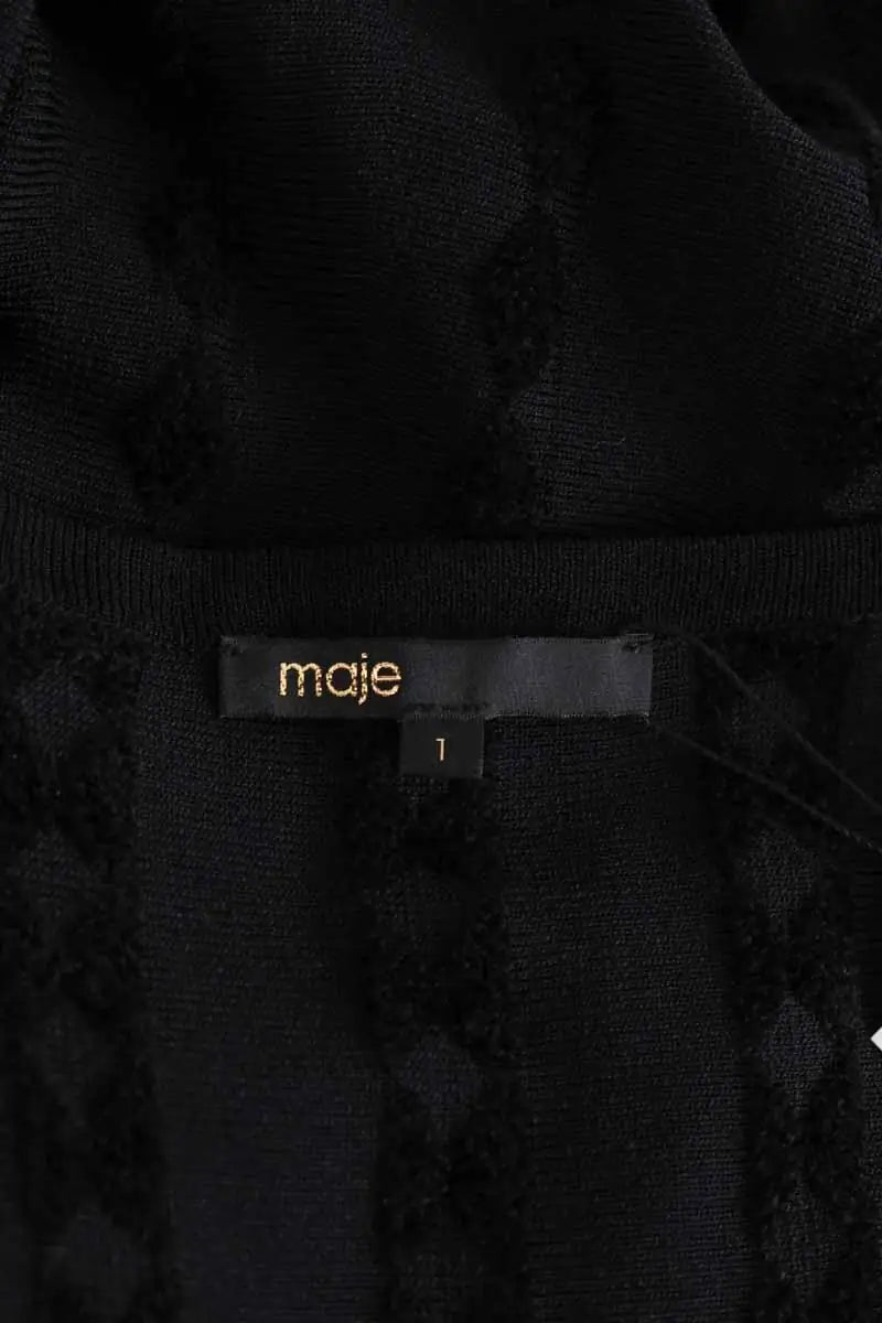 Robe Maje Noir en Synthétique