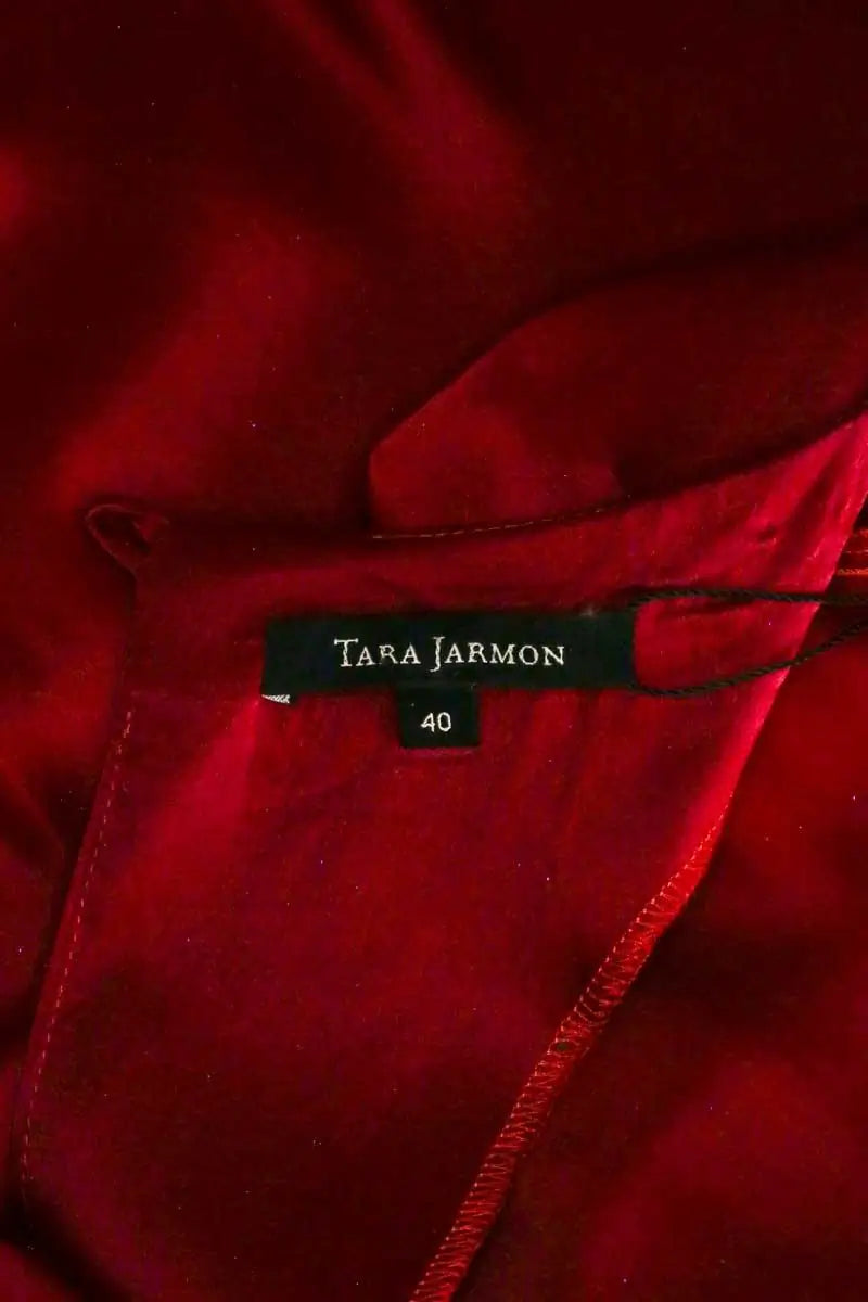 Robe Tara Jarmon Rouge en Soie