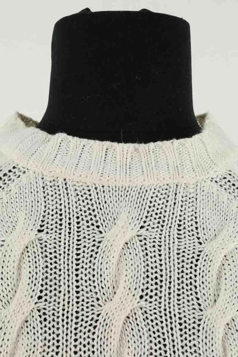 Pull Max Mara Blanc en Coton