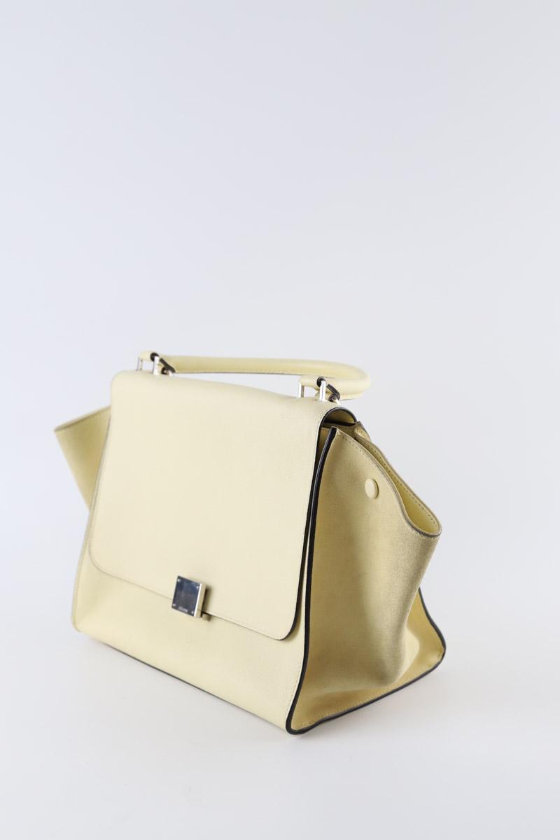 Sac à main Celine Trapeze Jaune